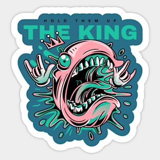 street-styled-t-shirt-design-maker-featuring-a-screaming-monster-illustration Sticker